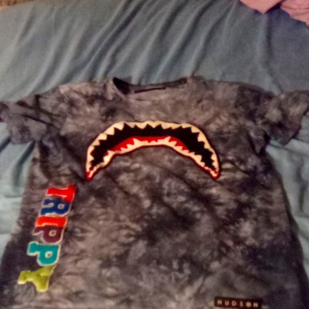 Trippy Tie Dye Shark Mouth Shirt
